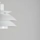 Danish hanging lamp by Horn, model 776 (white), 1970s