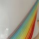 Lampe en verre Vetri Murano rainbow arc en ciel 1970