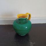 Small earthenware pitcher Elchinger Yellow and green threads