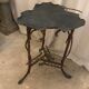 bamboo pedestal table&bronze Napoléon III