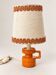 Vintage orange ceramic table lamp – 1970s