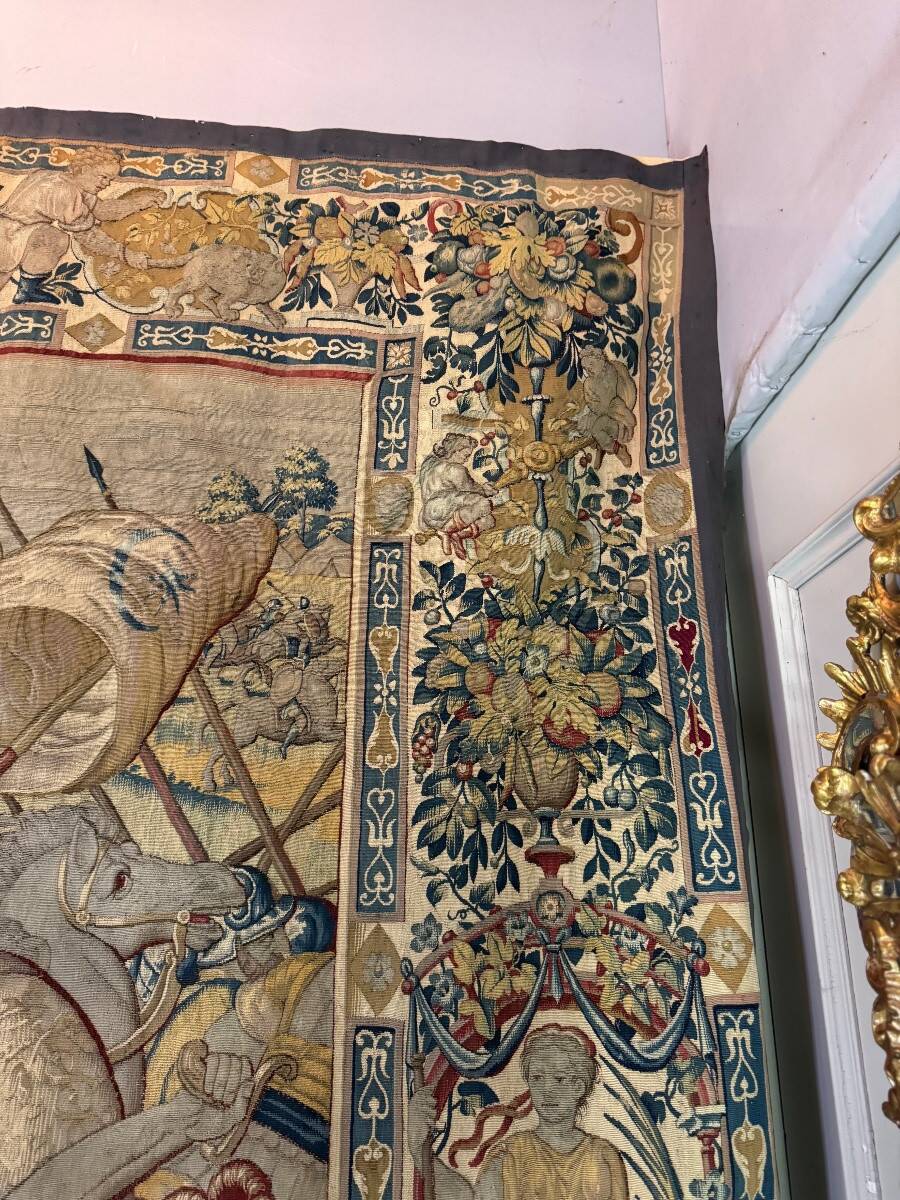 Brussels tapestry, battle scene, second half of the 16th century