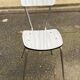Chaise d'atelier en formica beige et acier