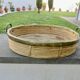 Large plateau, Gabriella Crespi style, bamboo and brass, 1970s.