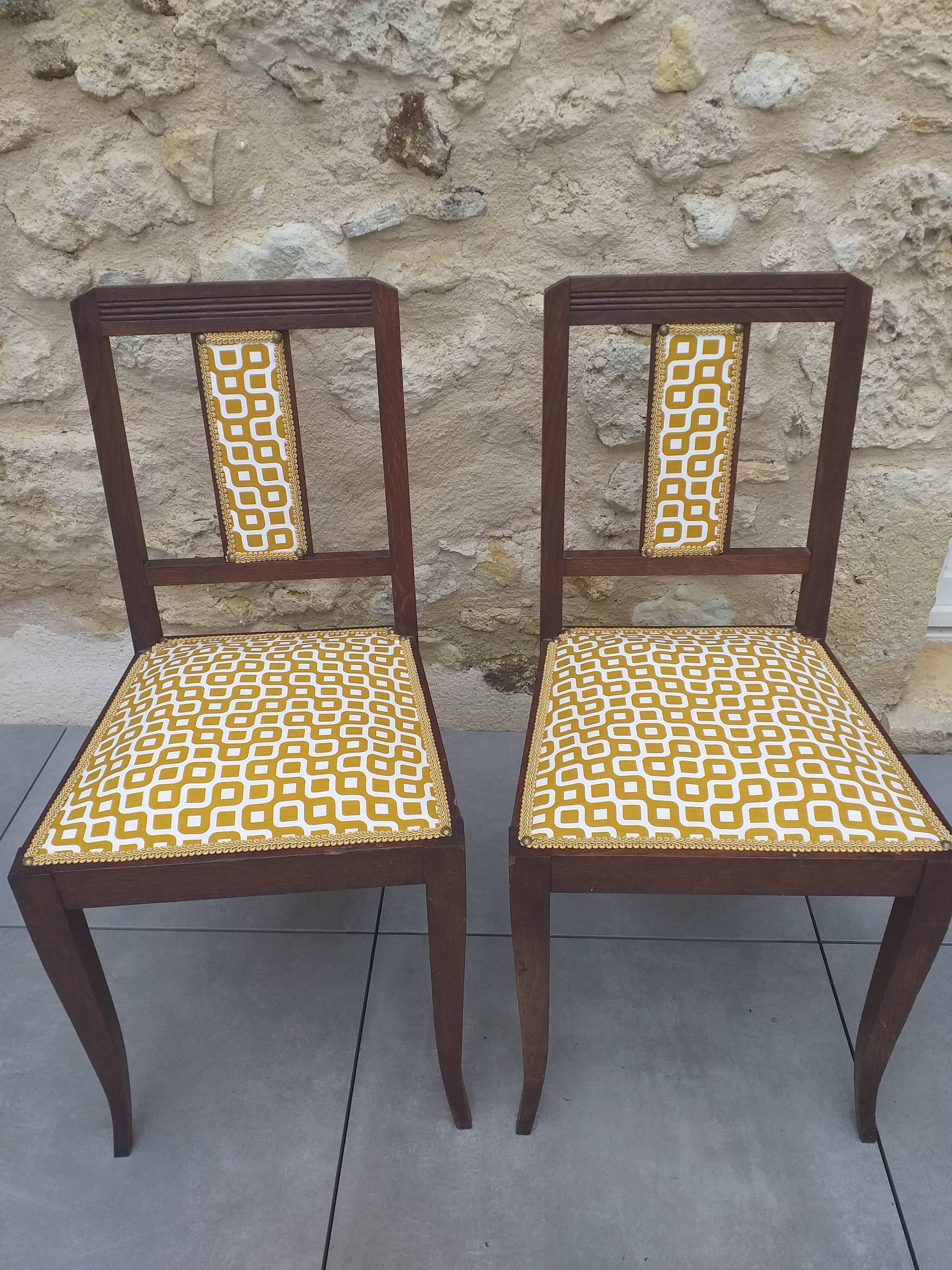 Pair of art deco chairs