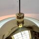 Postmodern Italian vintage brass suspension UFO model S-481 by Luci Italia, 1970s.