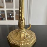 art deco brass lamp