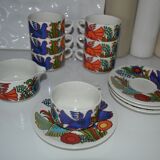Service 7 cups and 4 cups milk/cream & Villeroy Boch Acapulco pot