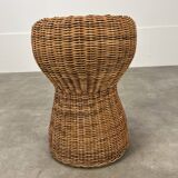 Champagne cork rattan stool