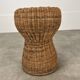 Tabouret rotin bouchon de champagne