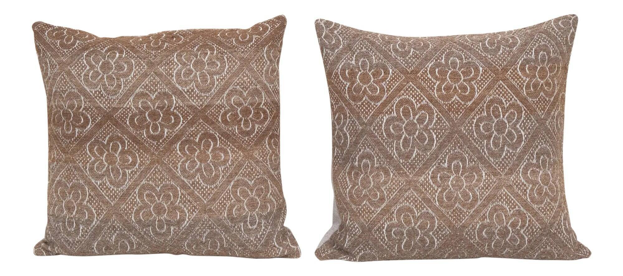 Set of 2 vintage kilim cushion covers 56x51 cm