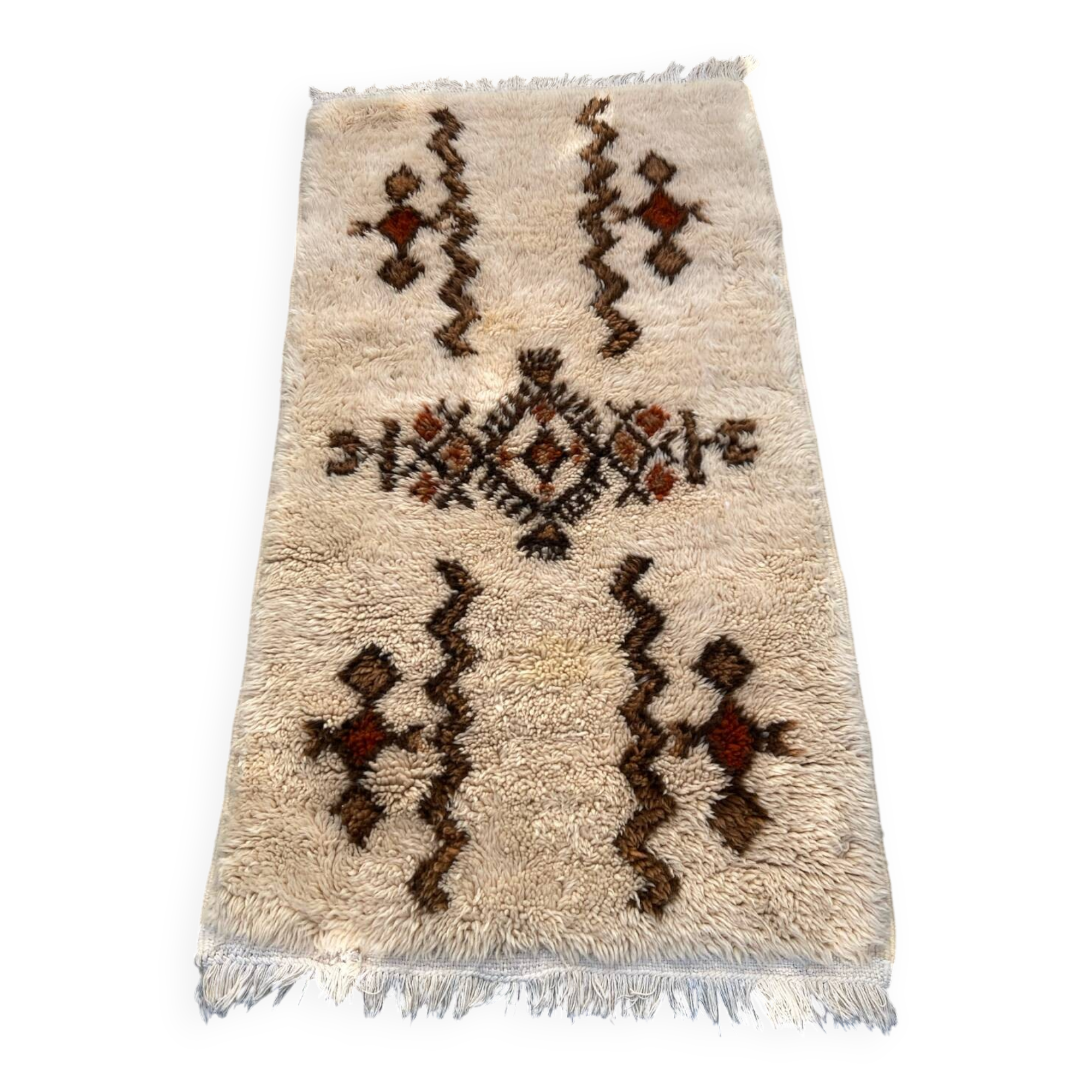 Vintage Berber wool rug