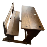 Solid wood school desk from the beginning of the last century