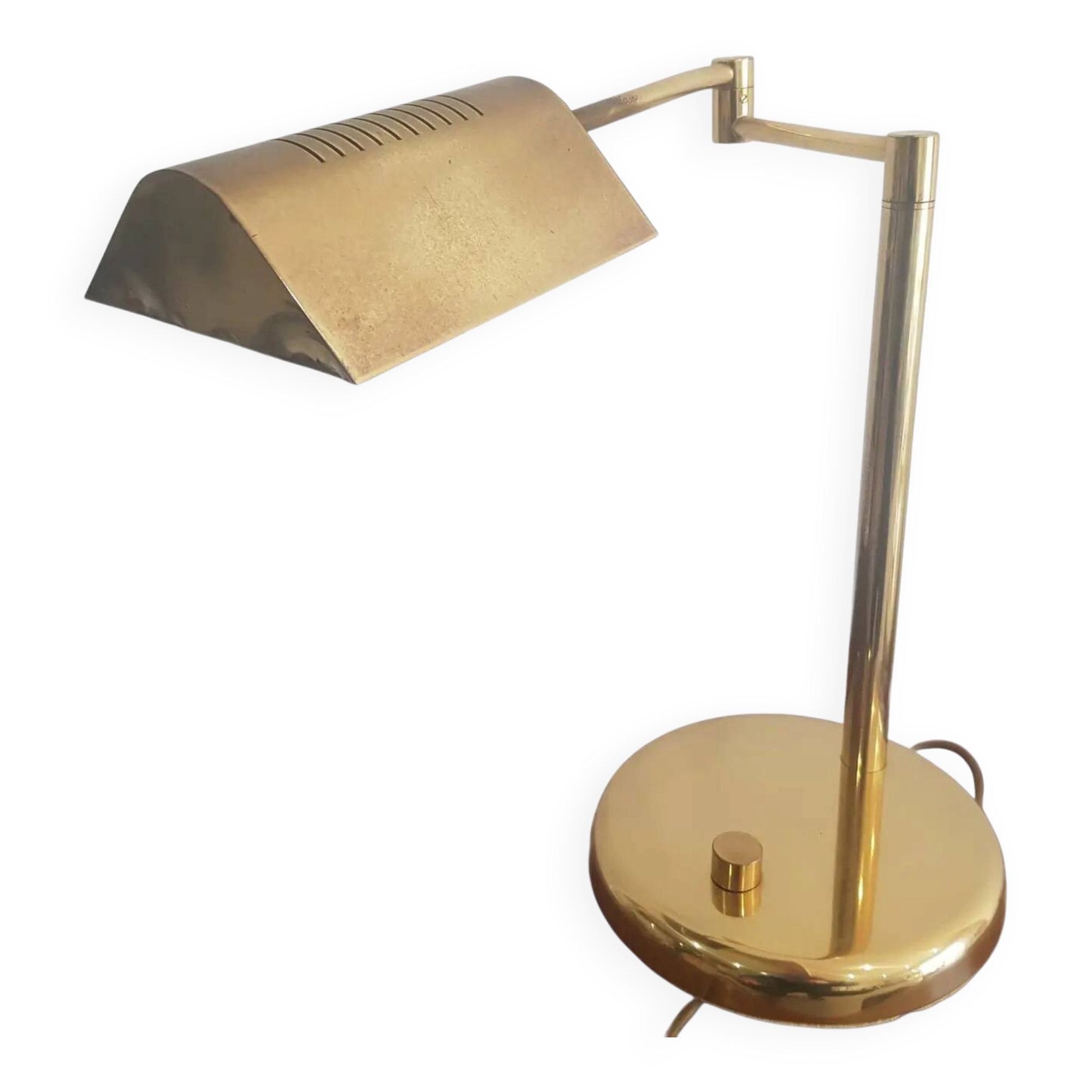 Lampe de table, laiton doré, Autriche, années 70