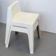 Two white fiberglass Kostka chairs 1970