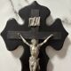 Ancient crucifix 36.5 cm on a base