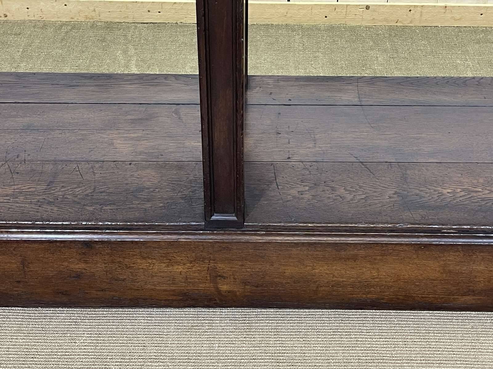 19th century oak draper's table