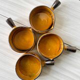 Caquelons - pans in yellow glazed stoneware from Vallauris