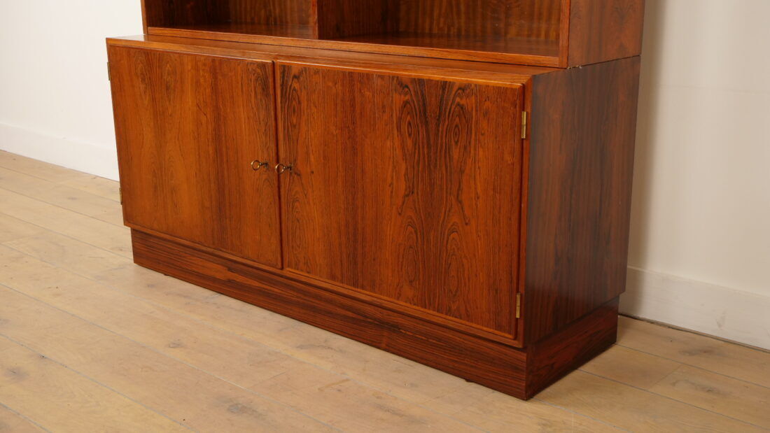 Buffet vintage | Bibliothèque | Meuble à vinyles | Palissandre | Hundevad pour Omann Jun