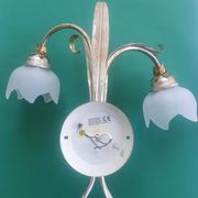 Pair of vintage Keria Italy silver and gold wall sconces