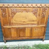 1930s headboard in solid oak