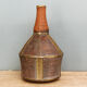 Old terracotta and brass bottle