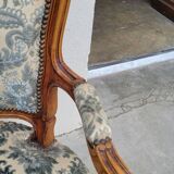 Paire de fauteuils style Louis XV Cabriolet ancien