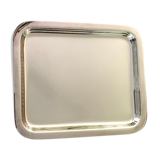 Small tray New silver metal