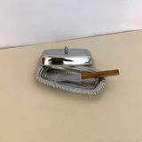 Complete vintage Irvinware butter dish