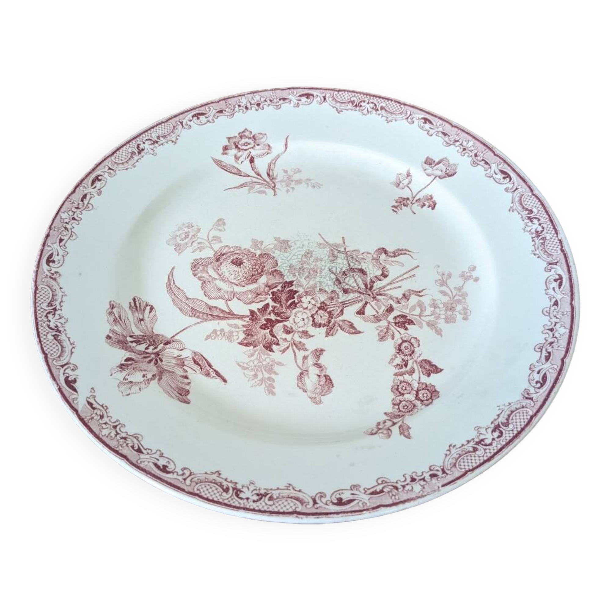 Fontanges Sarreguemines dish