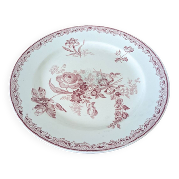Fontanges Sarreguemines dish