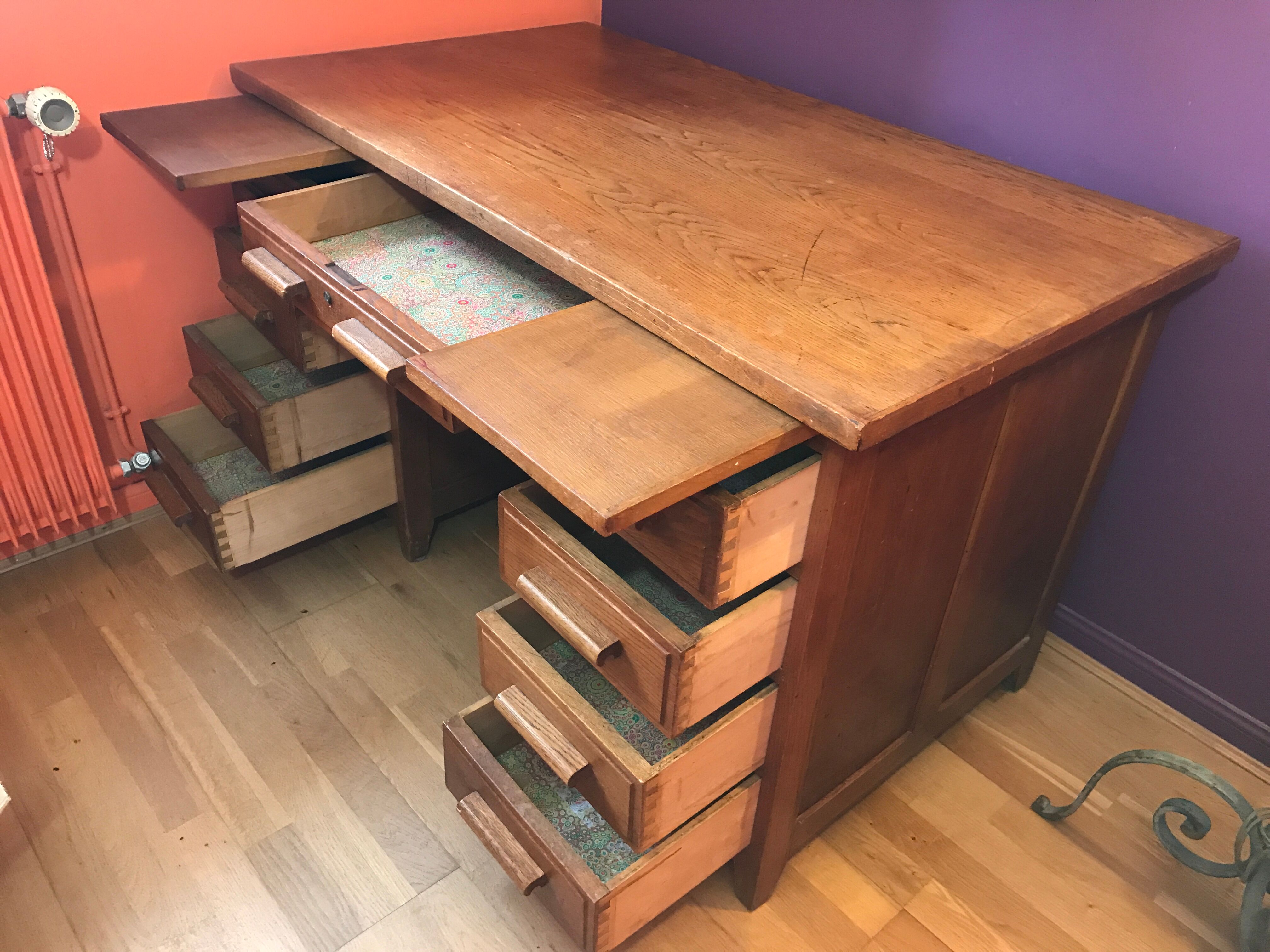 Desk master school or administration 1950 vintage