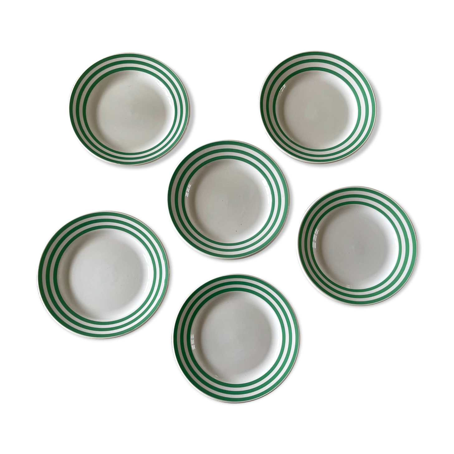 6 vintage Slave dessert plates