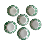 6 vintage Slave dessert plates