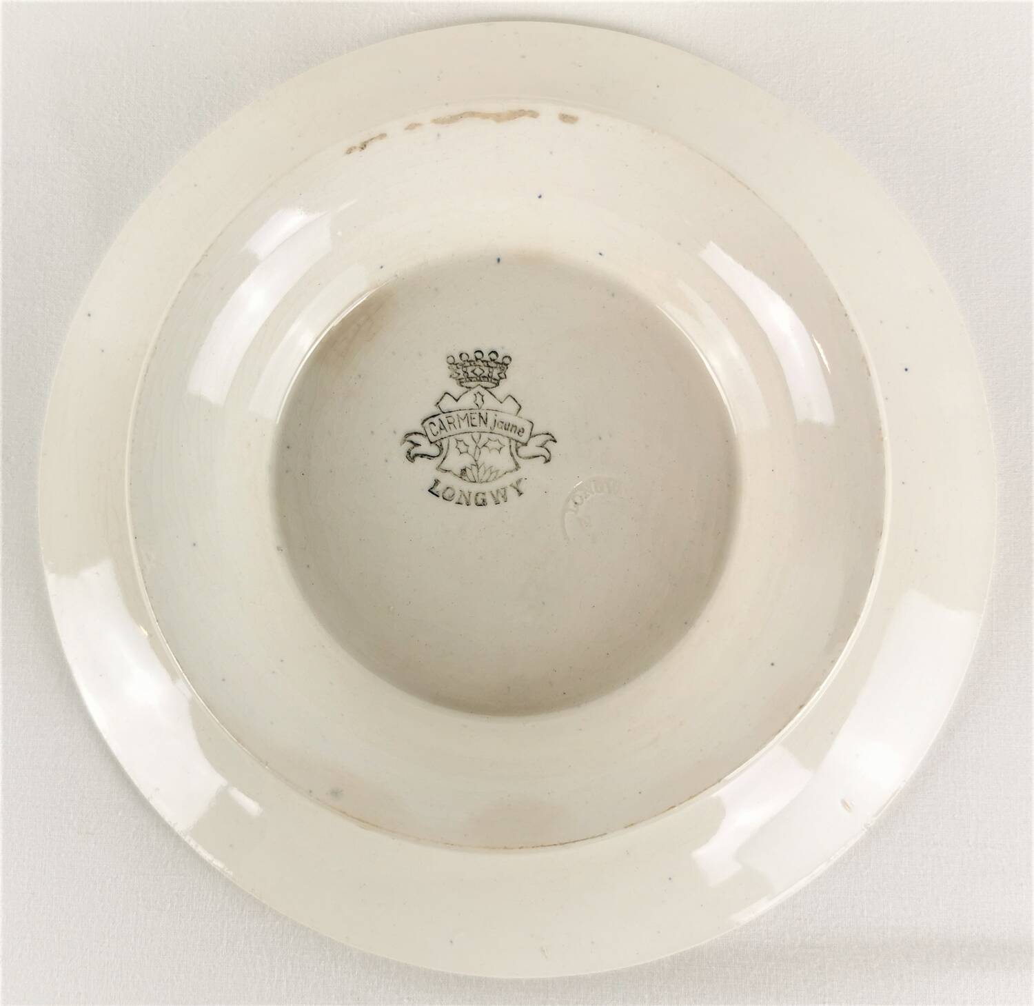 3 plats de service Longwy Carmen jaune