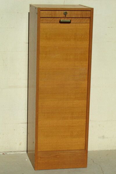 Golden oak filing cabinet