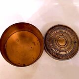 19th century brass round box
