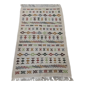 Tapis fait main en laine naturelle