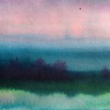 Ink landscape Between dog and wolf 5