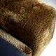 Foam and velvet heater "amber", convertible, France, circa 1970.