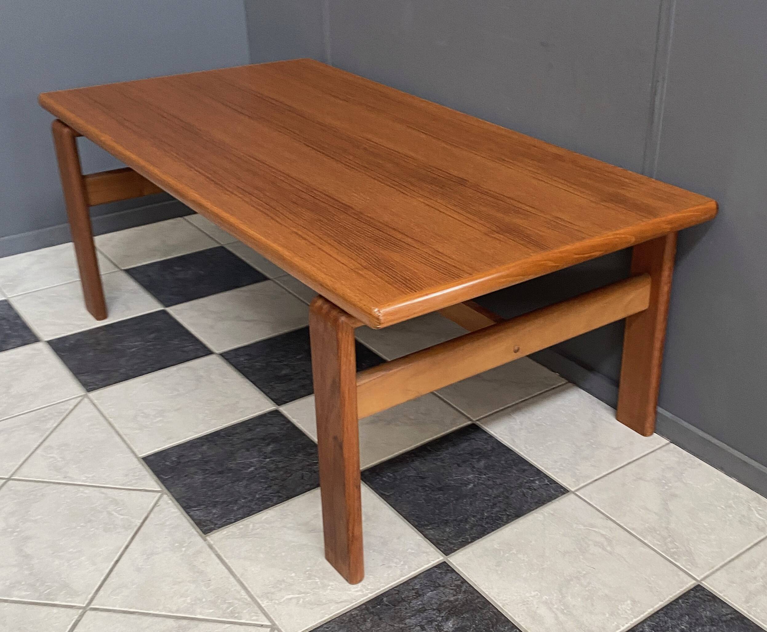 Teak coffee table by Burchardt Nielsen Denmark 1960