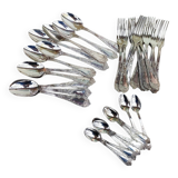 Silverplated cutlery : spoons, forks, teaspoons