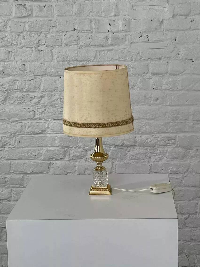 Brass and Crystal D'albret lamp