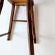 High chair in varnished wood 50s