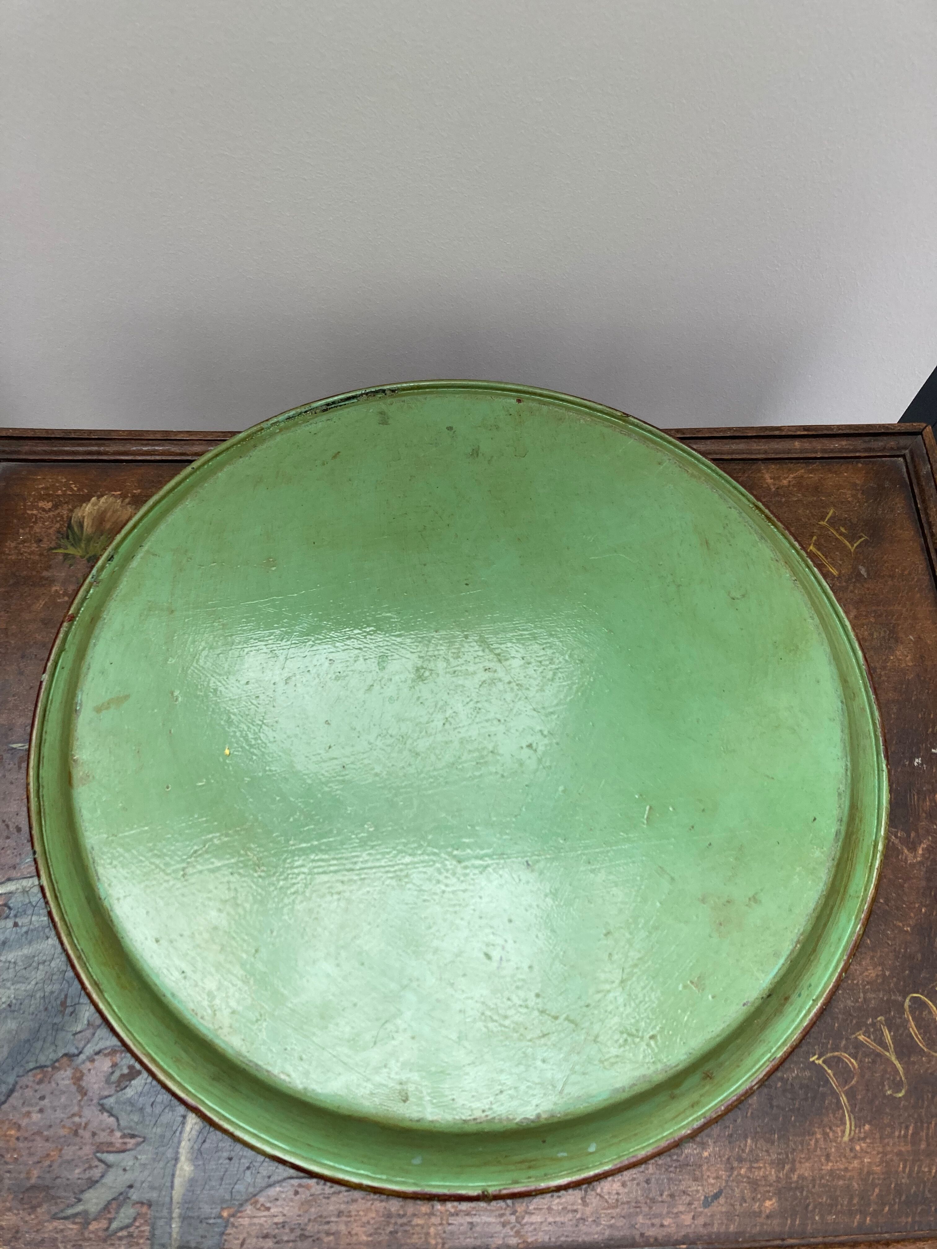 Sheet metal top, painted bouquet Napoleon III era