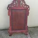 Old large Louis XV style mirror, stucco, wood, resin, beveled