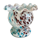 Vase verre moucheté verreries de Clichy Pantin