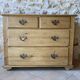 Old 4-drawer chest of drawers in solid pine