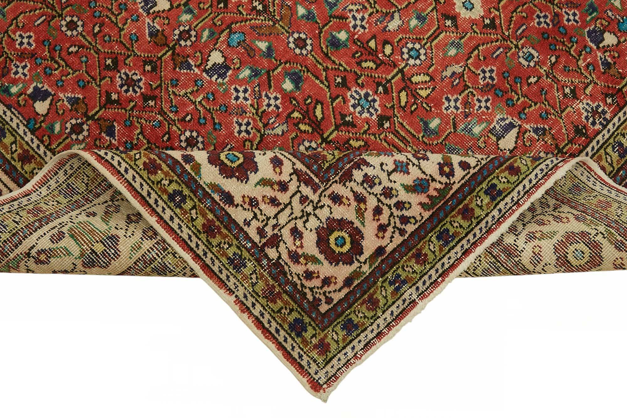 Turkish Wool Vintage Kayseri Rug 198 cm x 278 cm