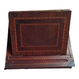 Book holder in marquetry